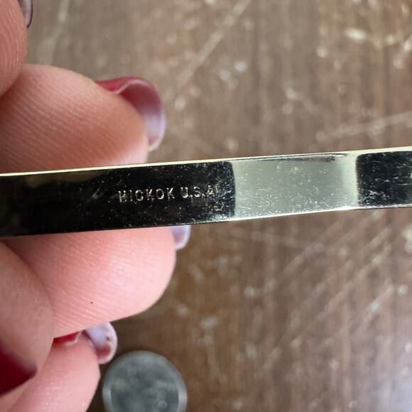 Hickok‎ USA Silver & Gold Tone Sword Tie Clip - Picture 3 of 6